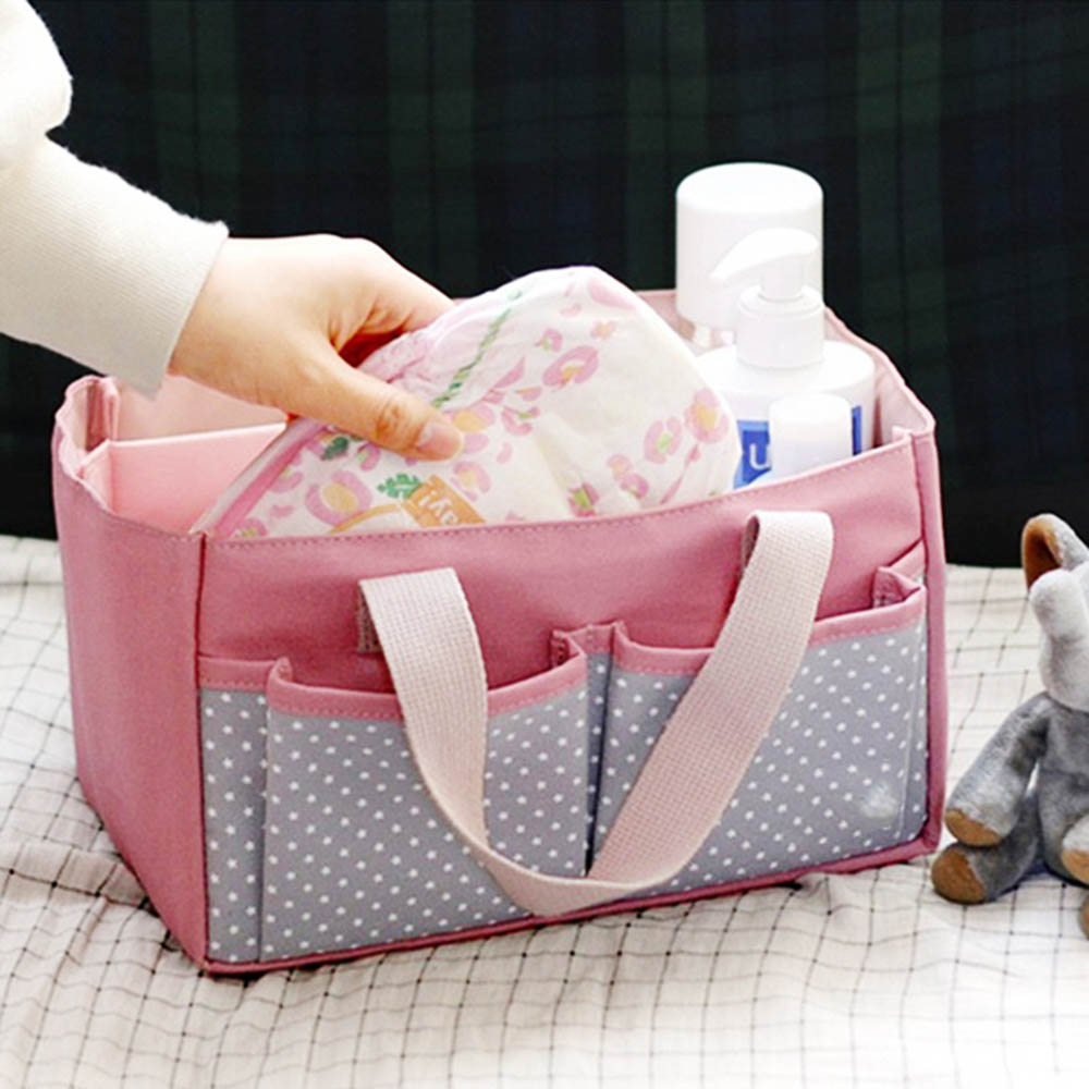 Cherubs - Baby Diaper Caddy Organizer - Pink