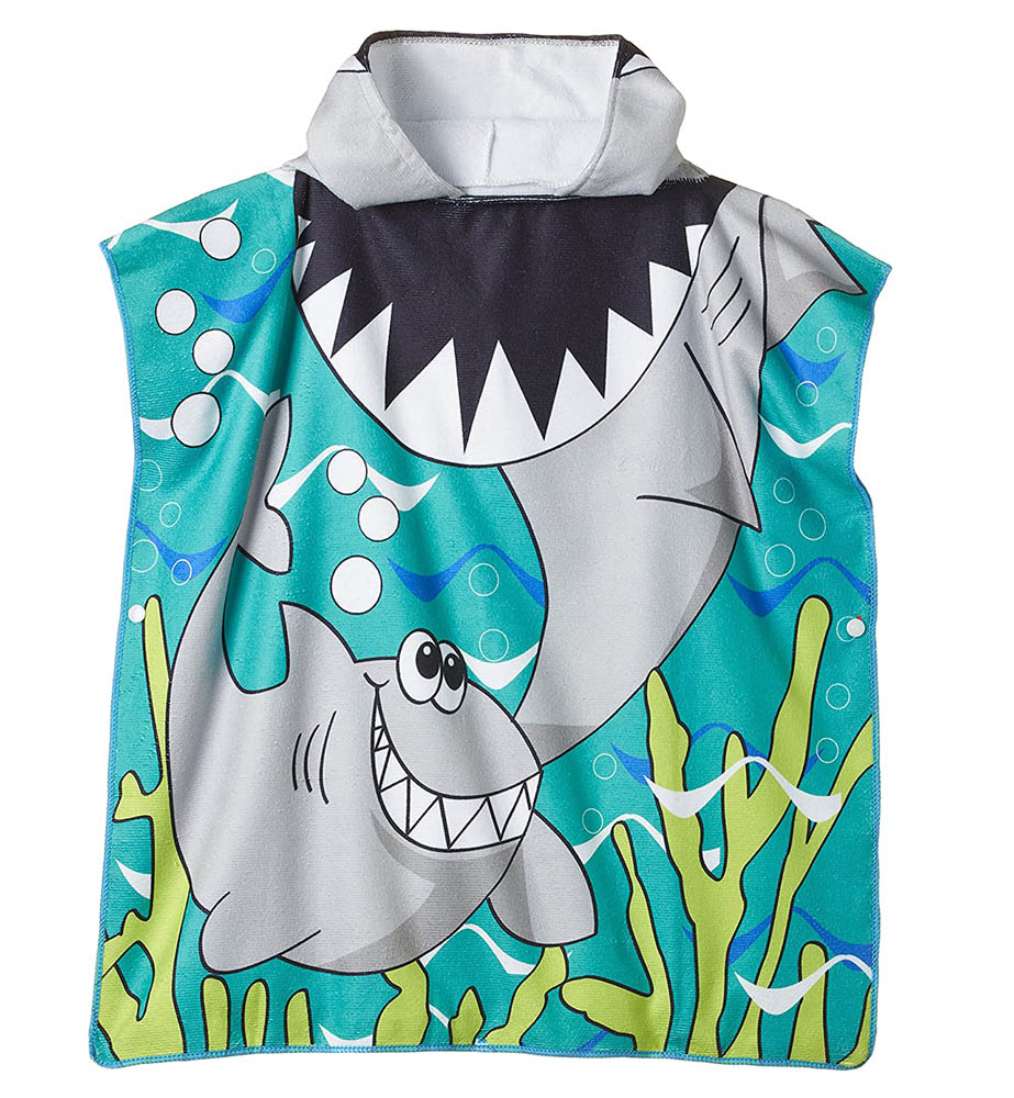 Cherubs - Kids Hooded Towel - Shark