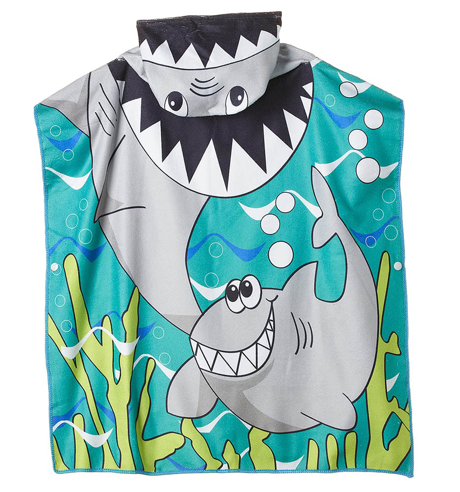 Cherubs - Kids Hooded Towel - Shark