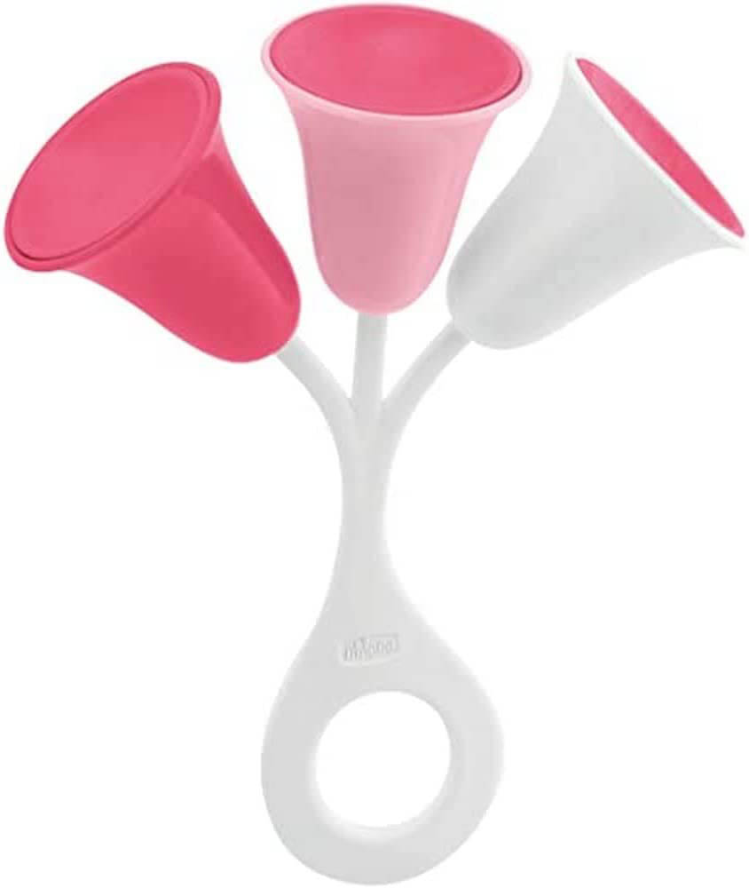 Chicco - Baby Senses Tulip Baby Rattle 3m-18m - Pink