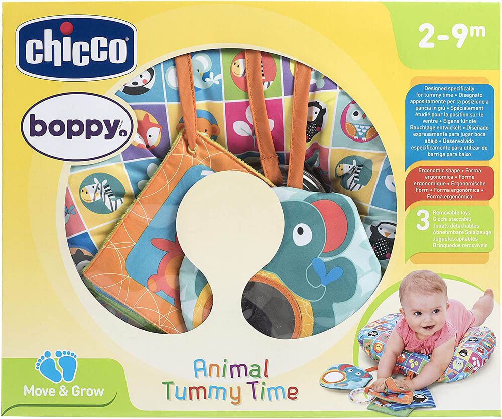 Chicco - Boppy Animal Tummy Time Baby Pillow 2m-9m