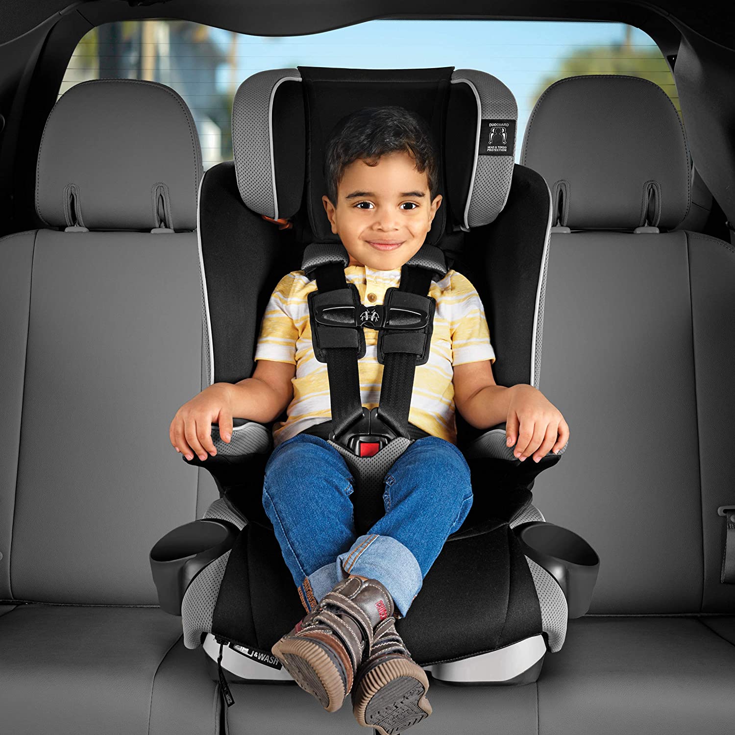 Chicco MyFit Zip Harness+Booster Kids Car Seat 3y-12y, NightFall