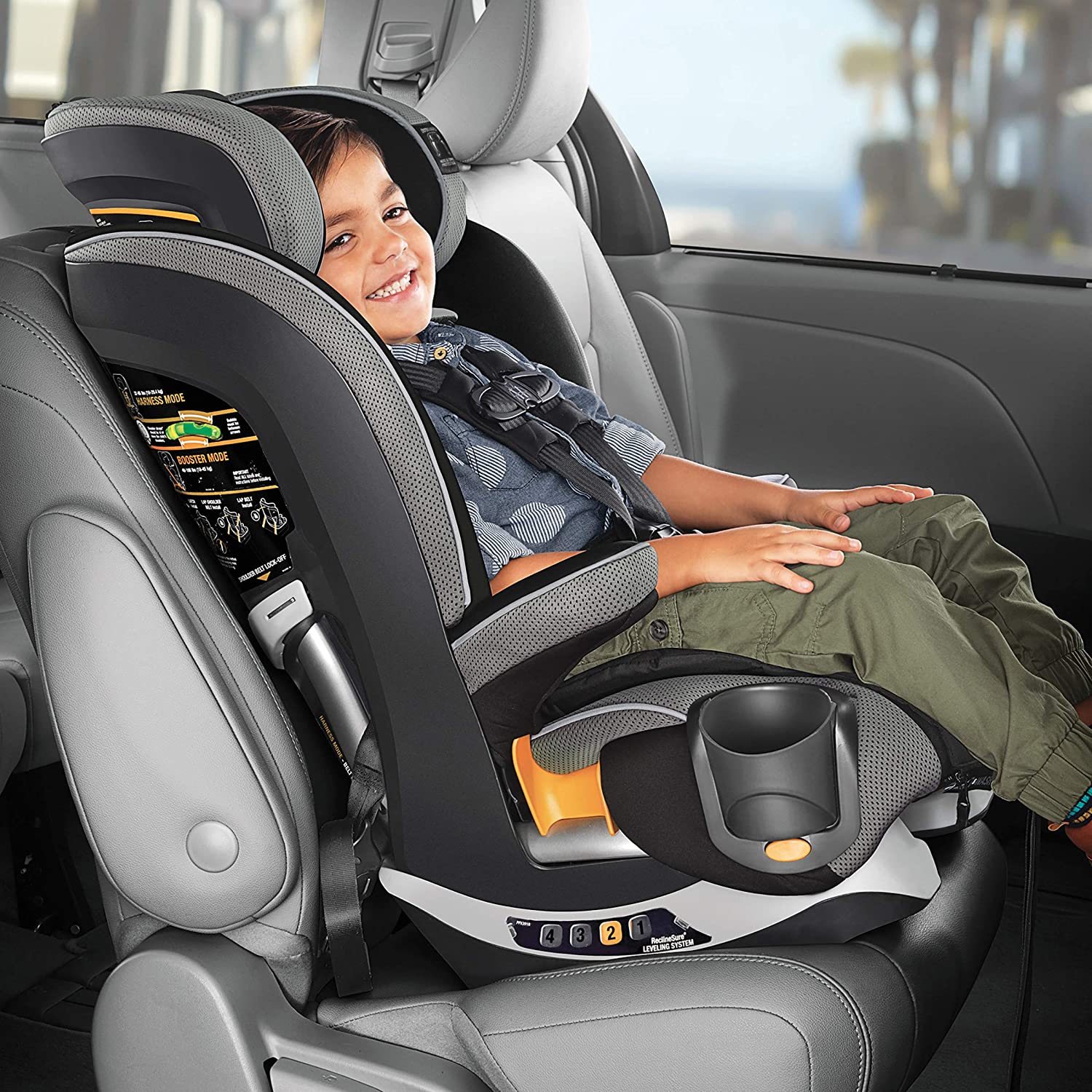 Chicco MyFit Zip Harness+Booster Kids Car Seat 3y-12y, NightFall