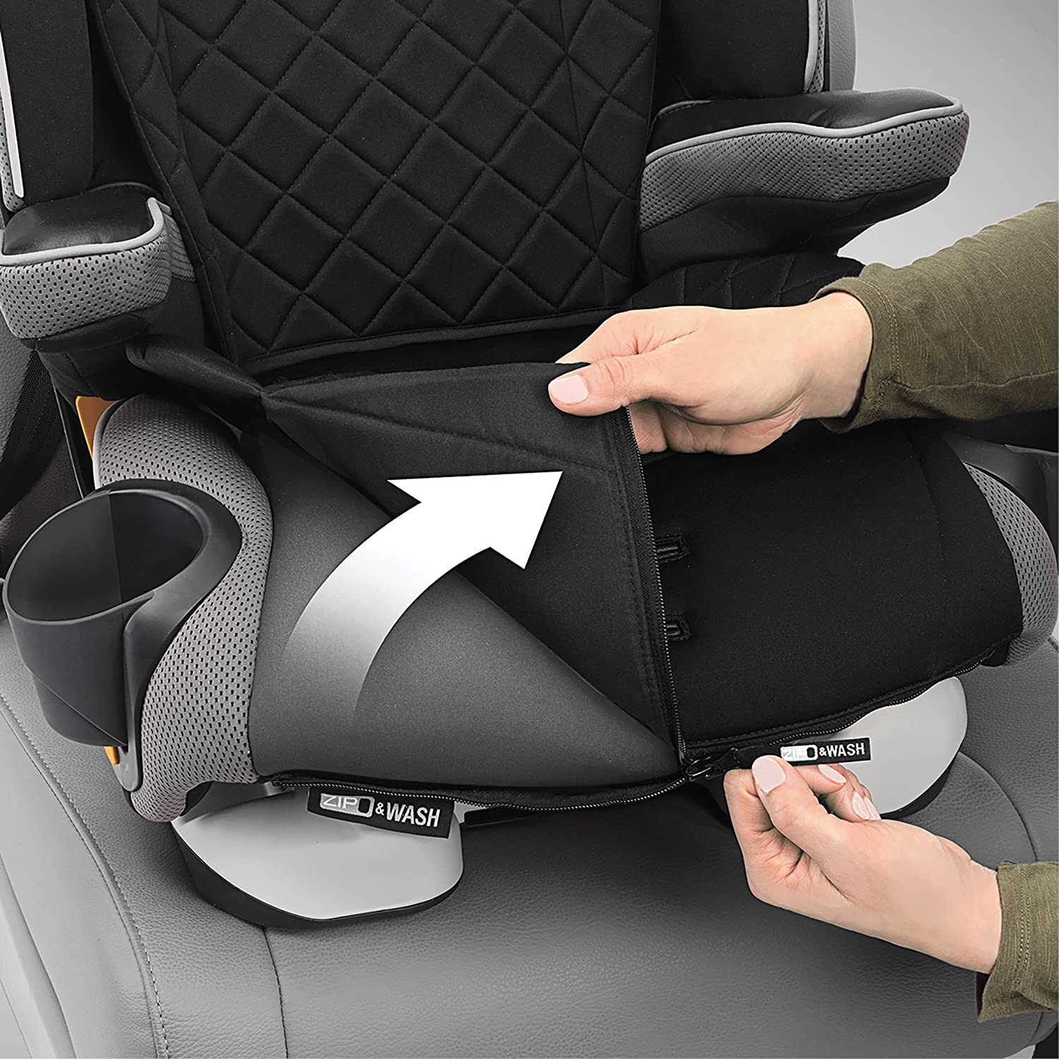 Chicco MyFit Zip Harness+Booster Kids Car Seat 3y-12y, NightFall