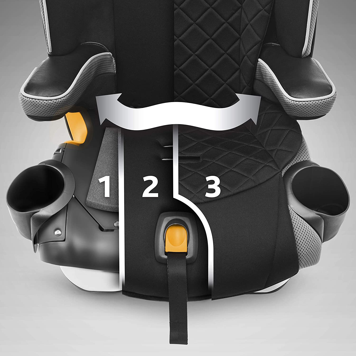 Chicco MyFit Zip Harness+Booster Kids Car Seat 3y-12y, NightFall