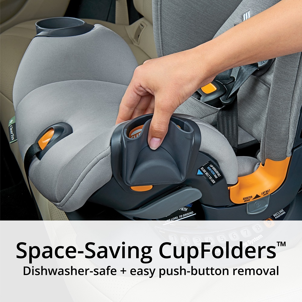 Chicco OneFit ClearTex All-in-One Car Seat, Slate