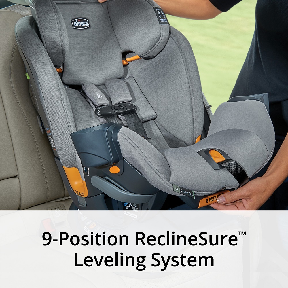 Chicco OneFit ClearTex All-in-One Car Seat, Slate