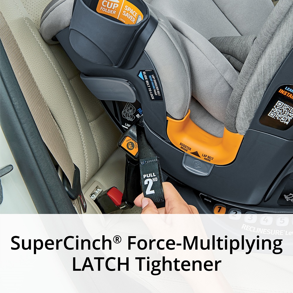 Chicco OneFit ClearTex All-in-One Car Seat, Slate