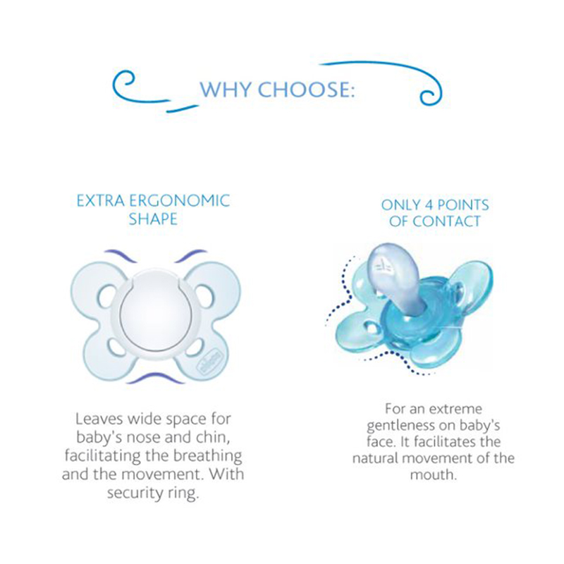 Chicco - Physioforma Comfort Silicone Baby Pacifier 0 - 6M 1Pc - Girl