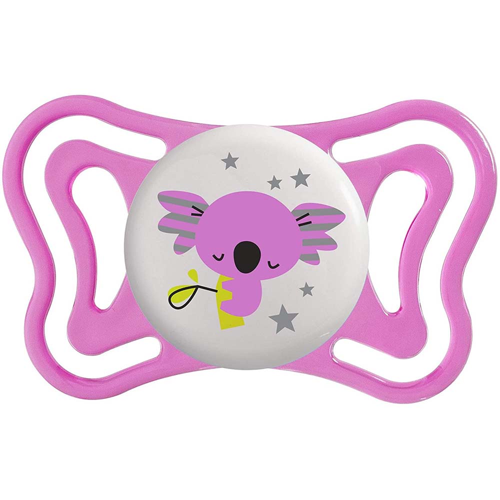 Chicco - Physioforma Light Silicone Baby Pacifier 2 - 6m 2Pcs - Lumi Night