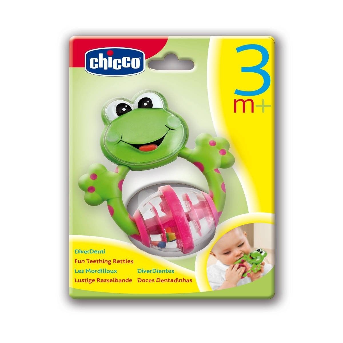 Chicco Frog Fun Teething Rattle
