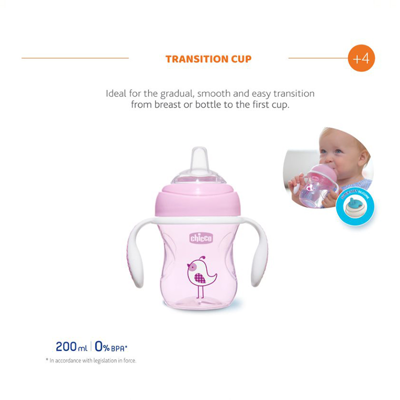 Chicco - Transition Cup 4m+ - Pink