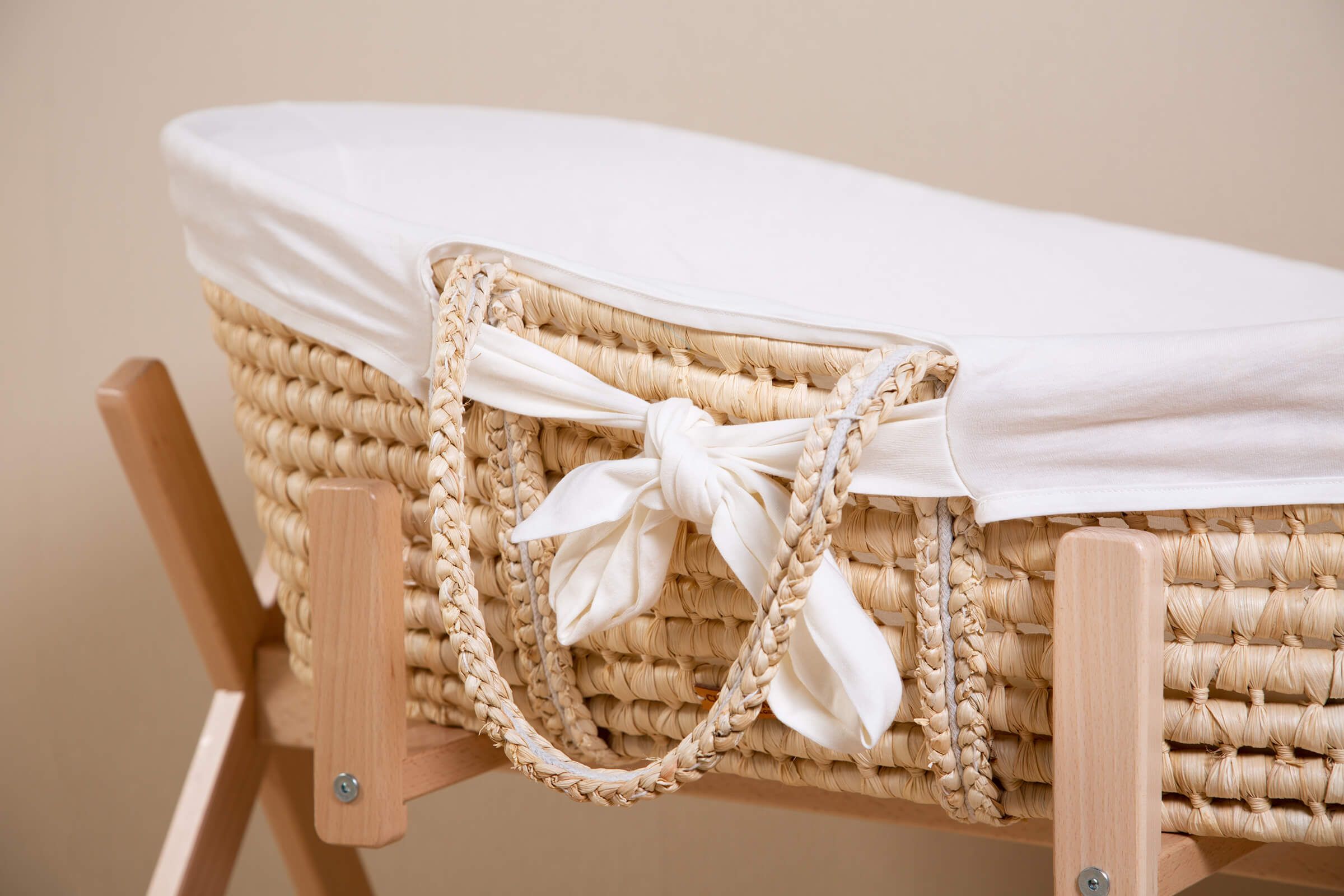 ChildHome - Bundle Moses Basket + Mattress + Cover Off White