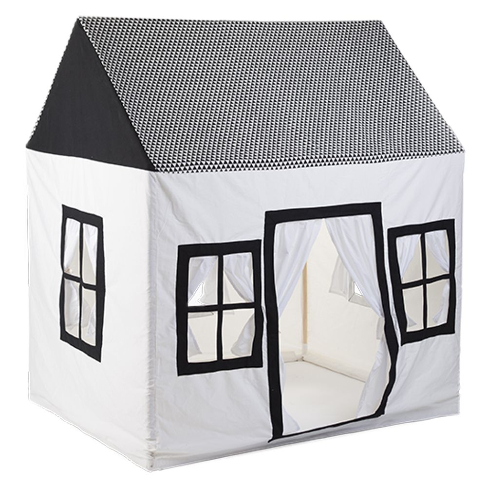 Childhome Black & White Cotton Big House Playhouse