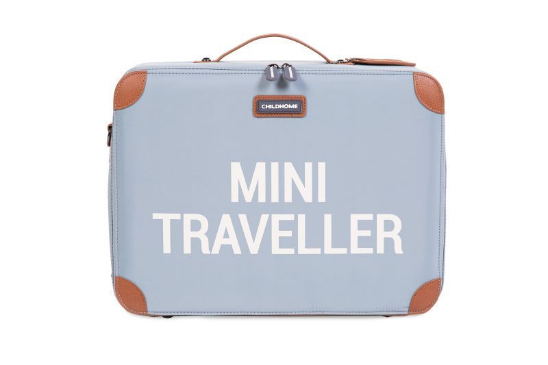 Childhome - Mini Traveller Kids Suitcase - Gray Off White