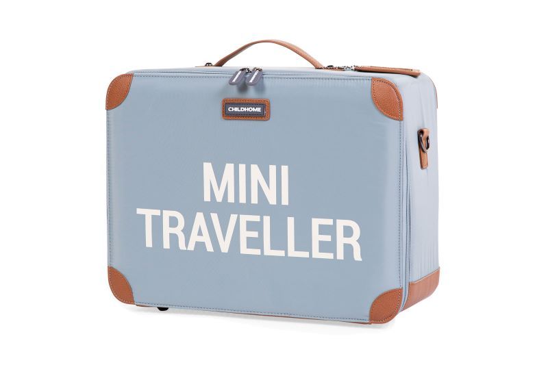 Childhome - Mini Traveller Kids Suitcase - Gray Off White