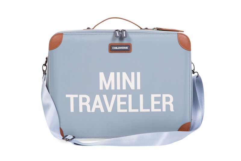 Childhome - Mini Traveller Kids Suitcase - Gray Off White