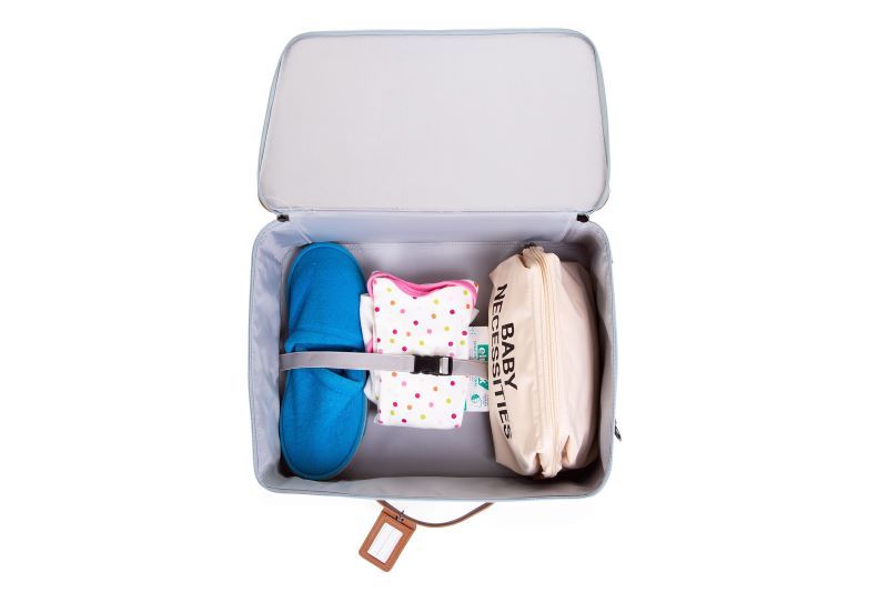 Childhome - Mini Traveller Kids Suitcase - Gray Off White