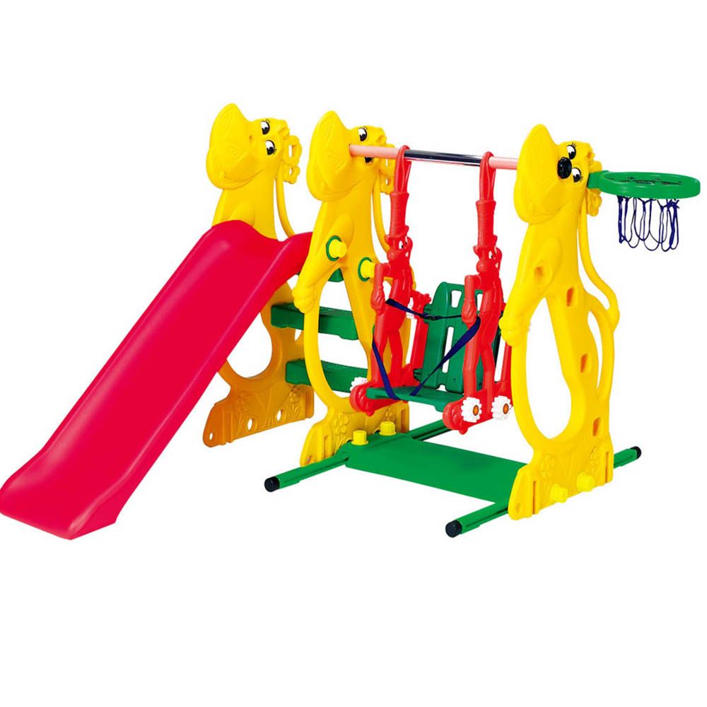Ching Ching - Hippo Slide & Swing With Rabbit