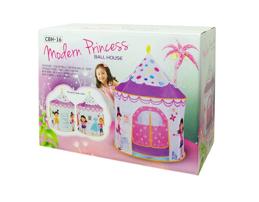 Ching Ching - Modern Princess Ball House W/100Pcs Balls (Dia: 6Cm Ball)