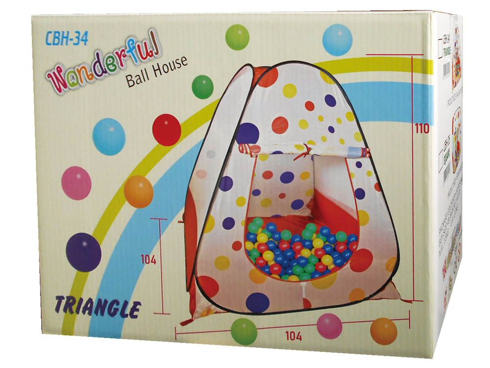 Ching Ching - Wonderful Ball House + 100Pcs Balls_x000D_\(Dia: 6Cm)