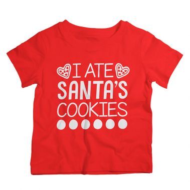 Twinkle Hands - Santa's Cookies - Christmas T-shirt - Red