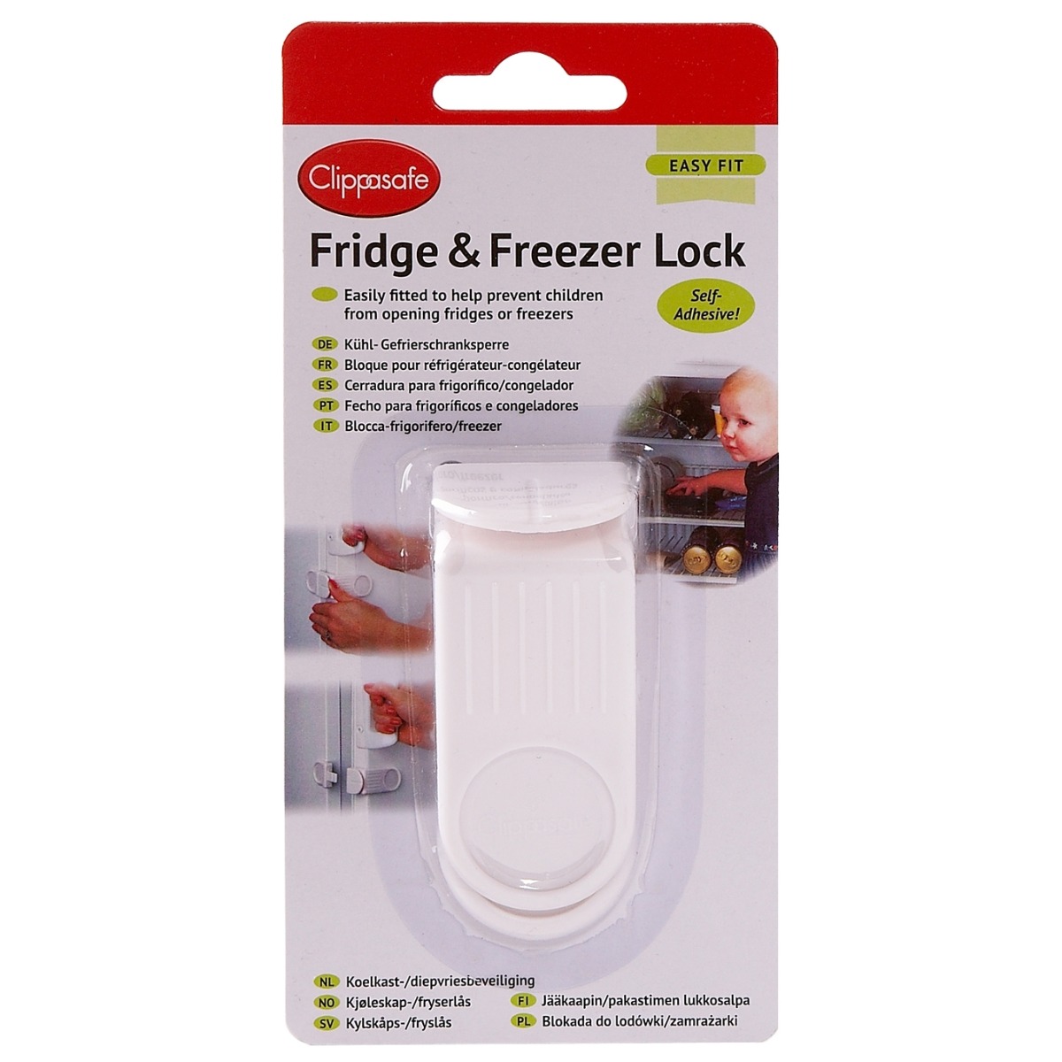 Clippasafe Fridge & Freezer Lock-White
