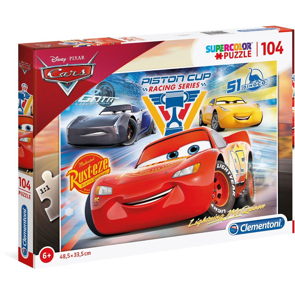 Clementoni Cars 3 Supercolor Puzzle - 104pcs