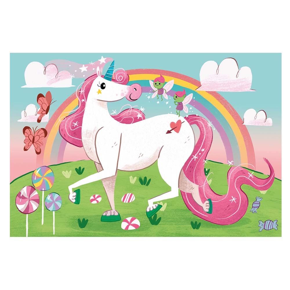 Clementoni I Believe in Unicorns Supercolor Puzzle - 104pcs