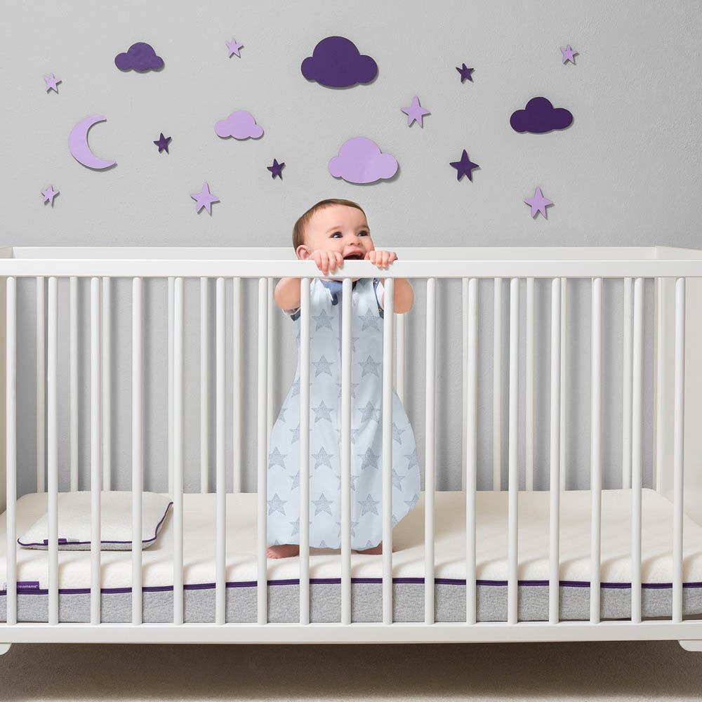 Clevamama - 3 in 1 Nite Nite Romper 1 Tog - Blue (0-9m)