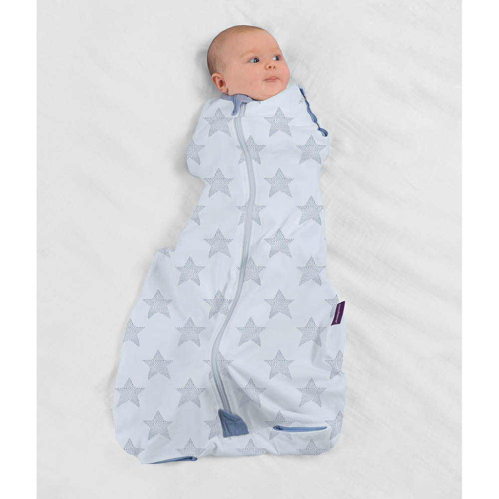 Clevamama - 3 in 1 Nite Nite Romper 1 Tog - Blue (0-9m)