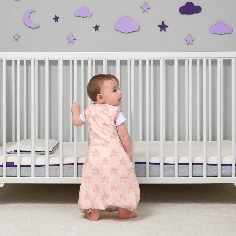 Clevamama - 3 in 1 Nite Nite Romper 1 Tog - Pink (0-9m)