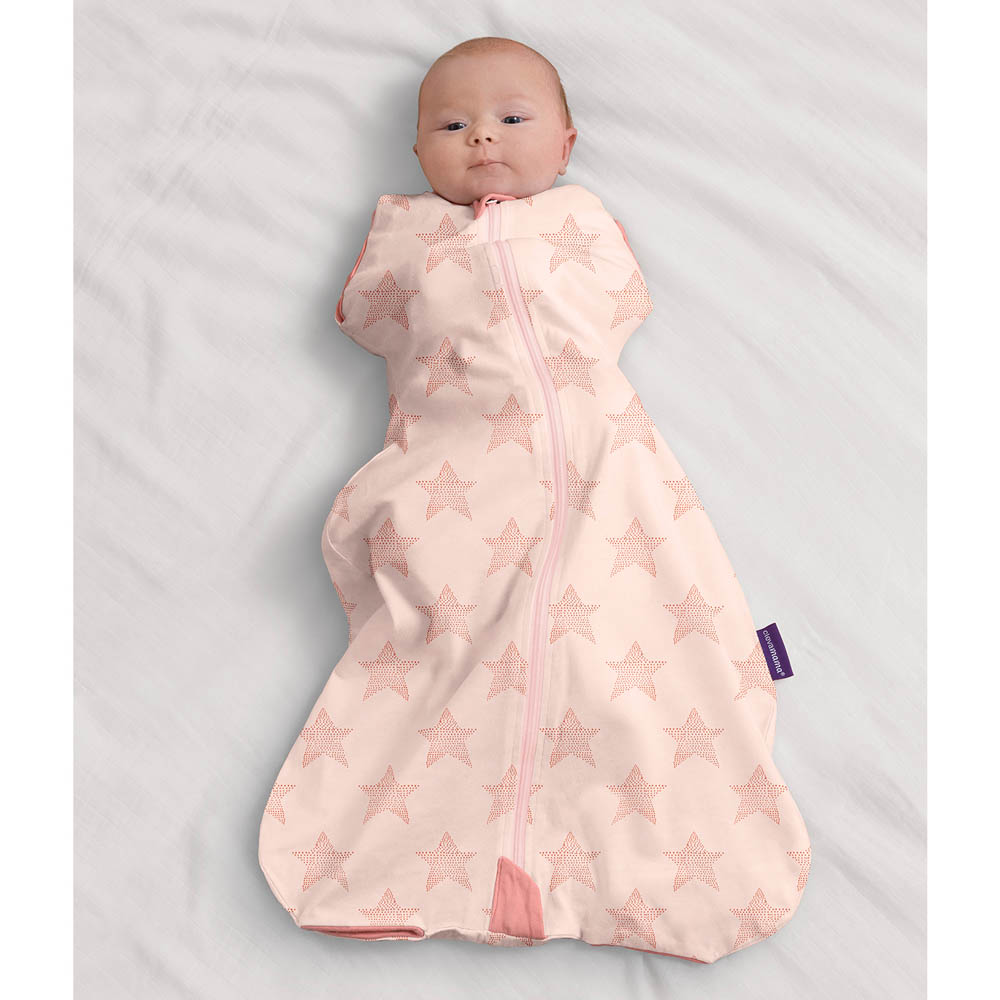Clevamama - 3 in 1 Nite Nite Romper 1 Tog - Pink (0-9m)