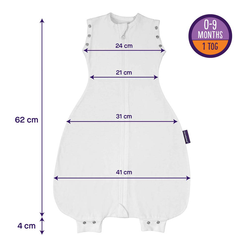Clevamama - 3 in 1 Nite Nite Romper 1 Tog - Pink (0-9m)