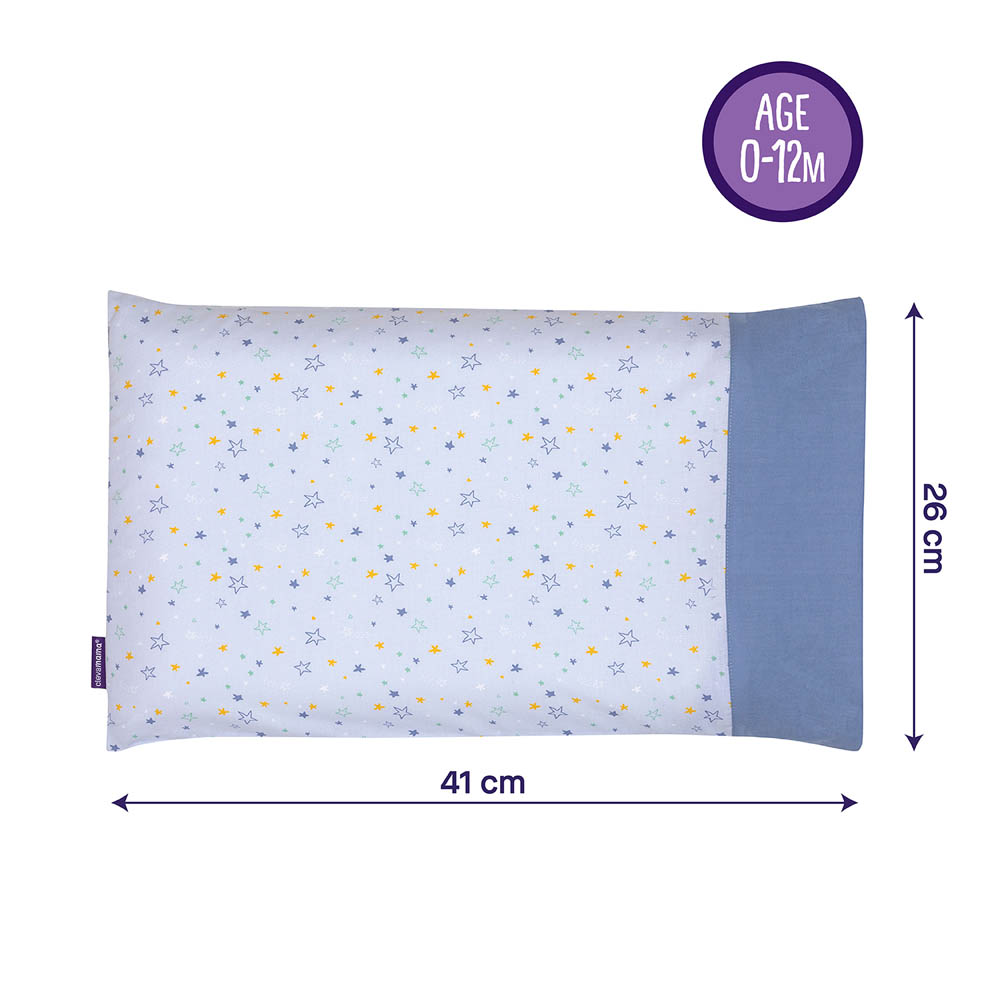 Clevamama - ClevaFoam Baby Pillow Case - Blue