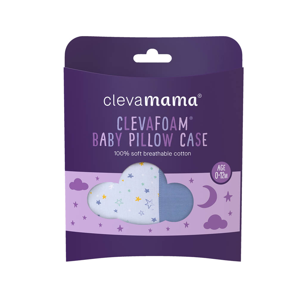 Clevamama - ClevaFoam Baby Pillow Case - Blue