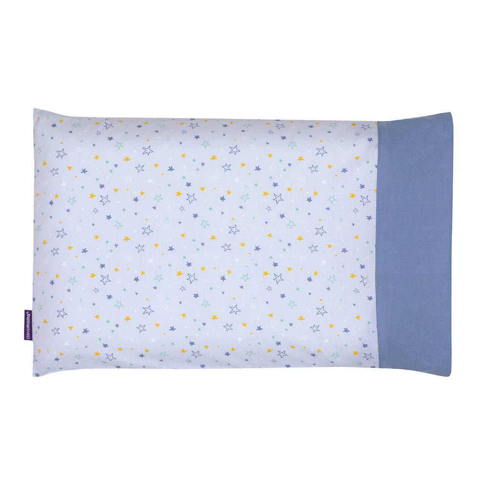 Clevamama - ClevaFoam Baby Pillow Case - Blue