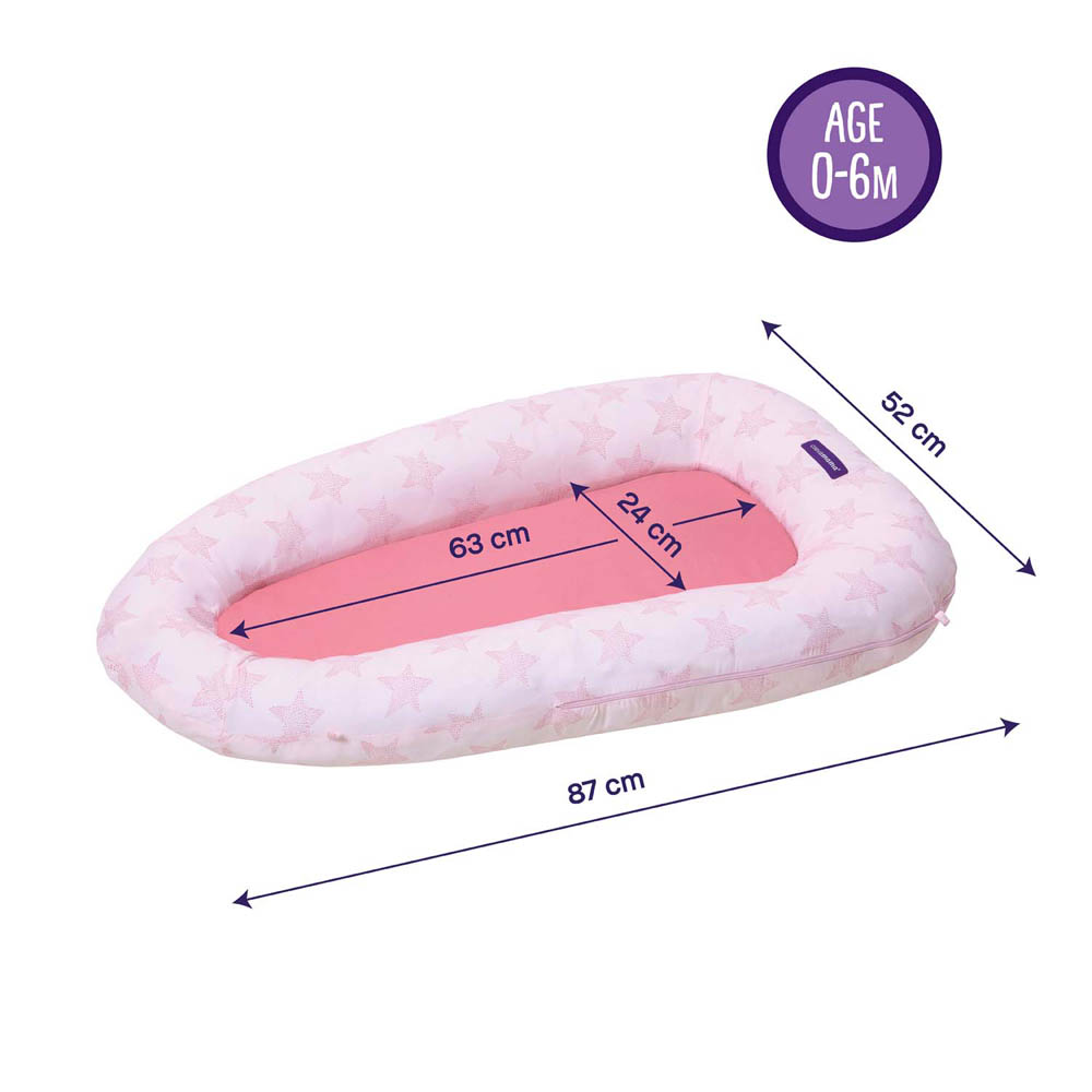 Clevamama - ClevaFoam Baby Pod - Pink (0-6m)