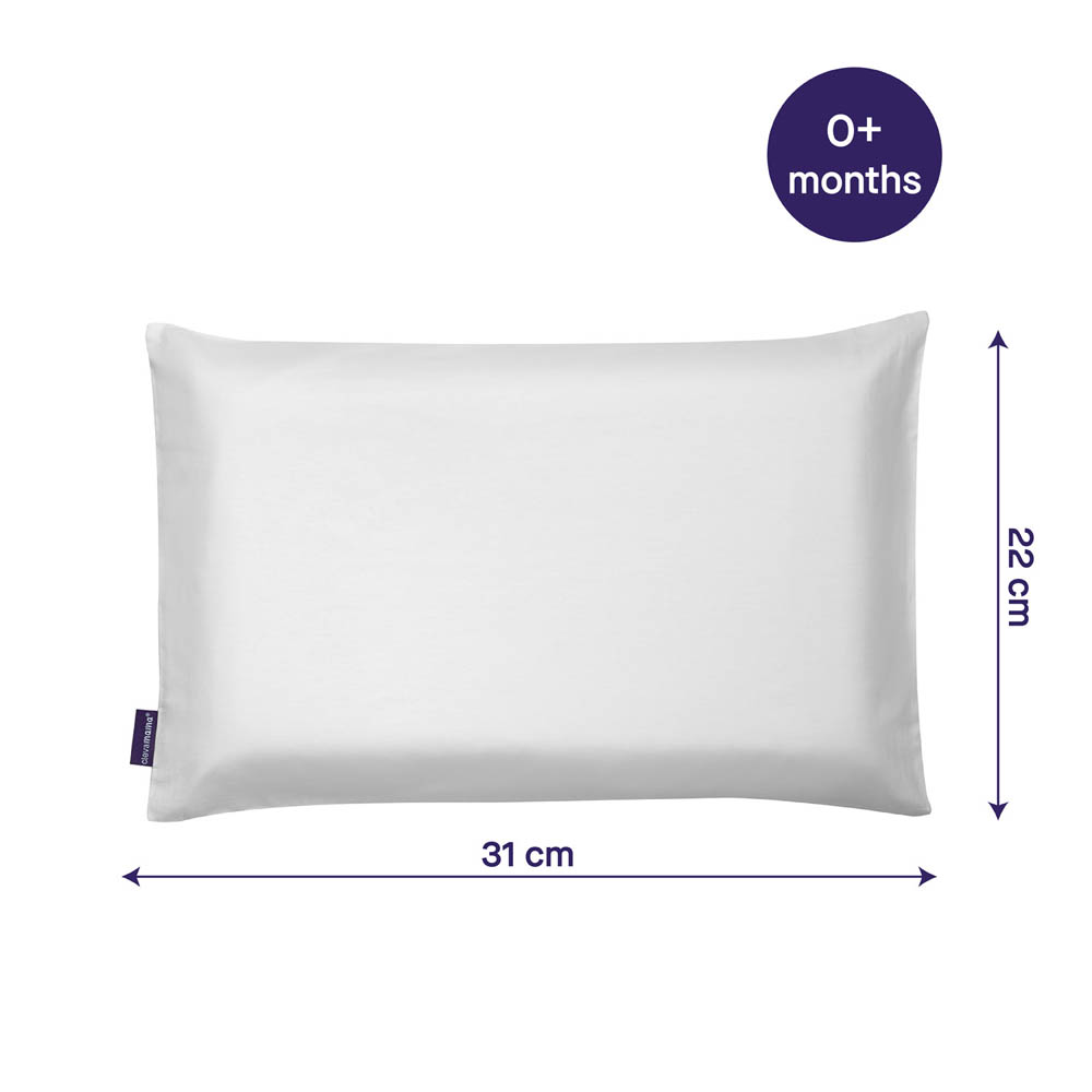 Clevamama - ClevaFoam Pram Pillow Case - White