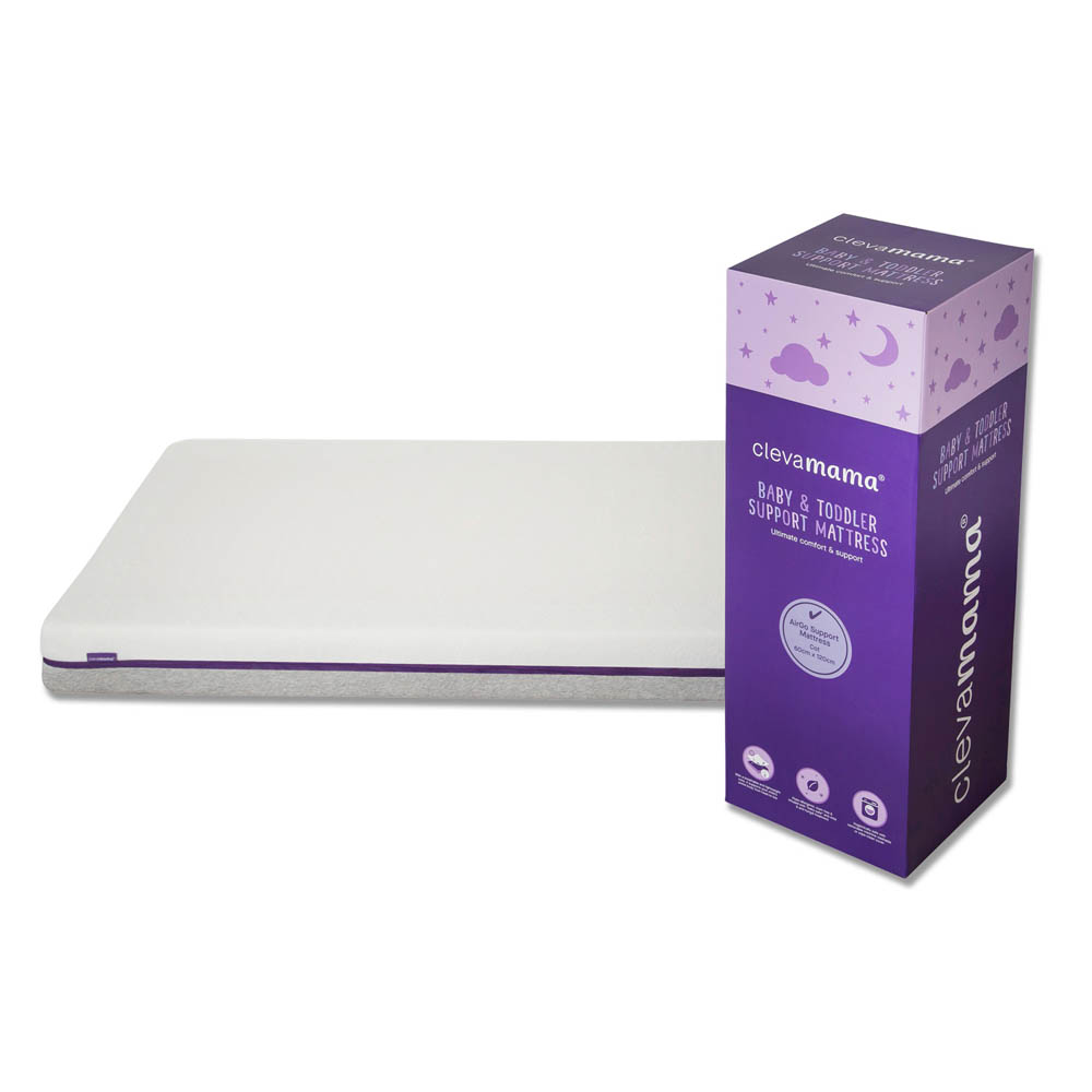 Clevamama ClevaMama AirGo Support Mattress 70 x 140 x 11 cm Cot Bed Size Babystore.ae