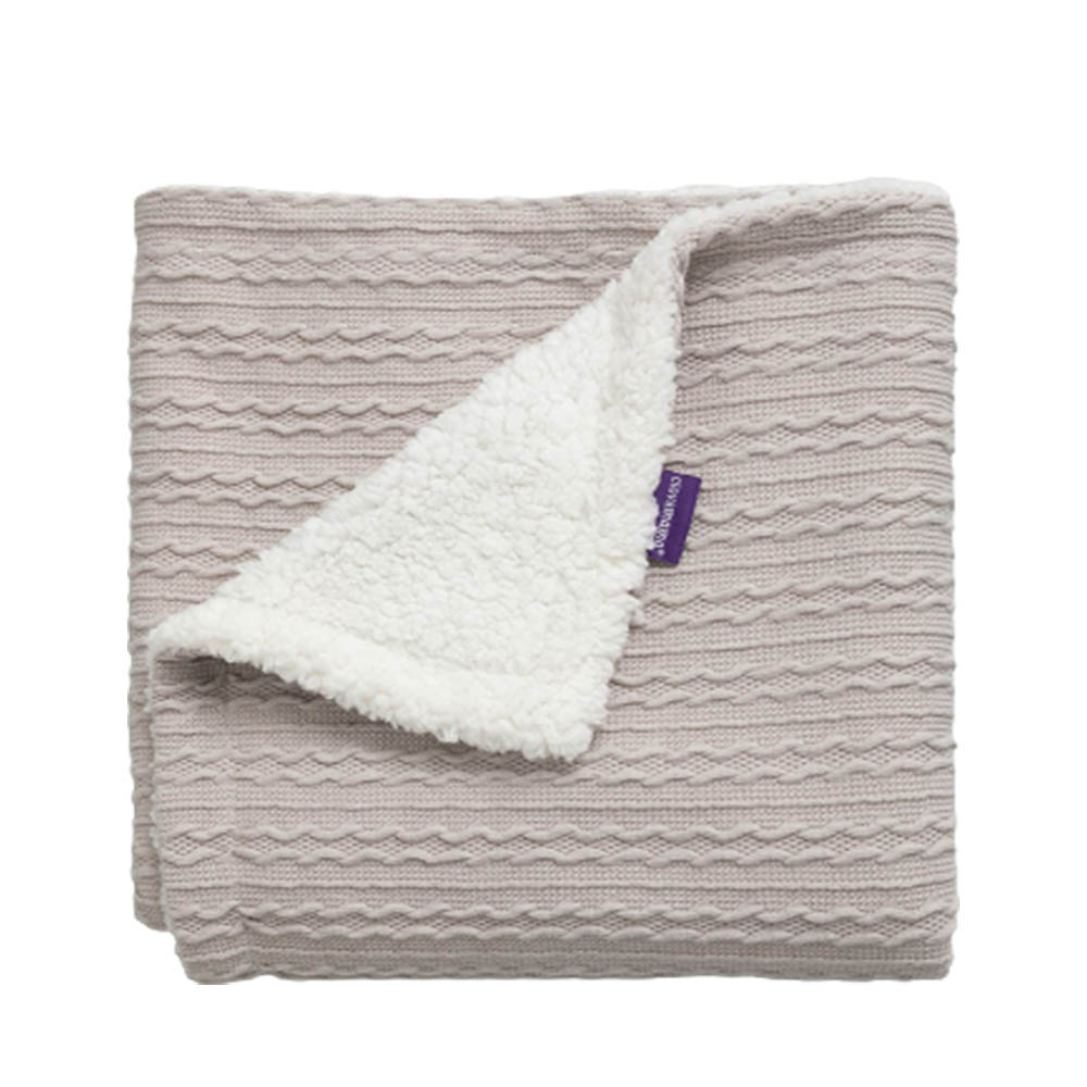 Clevamama - Luxe Sherpa Baby Blanket 75x100cm - Grey