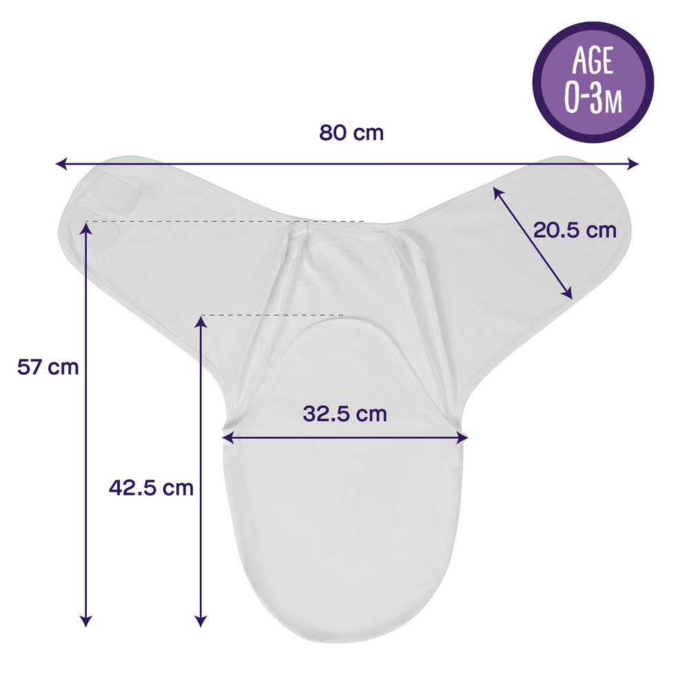 Clevamama - Swaddle to Sleep - Pink (0-3m)
