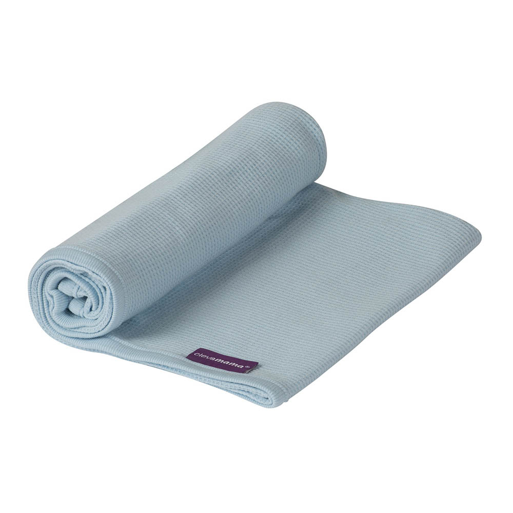 Clevamama - Waffle Weave Cotton Blanket Cot/Cot Bed 120 x 140 cm - Blue