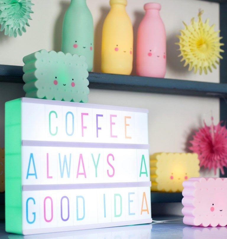 A Little Lovely Company Mint A4 Lightbox