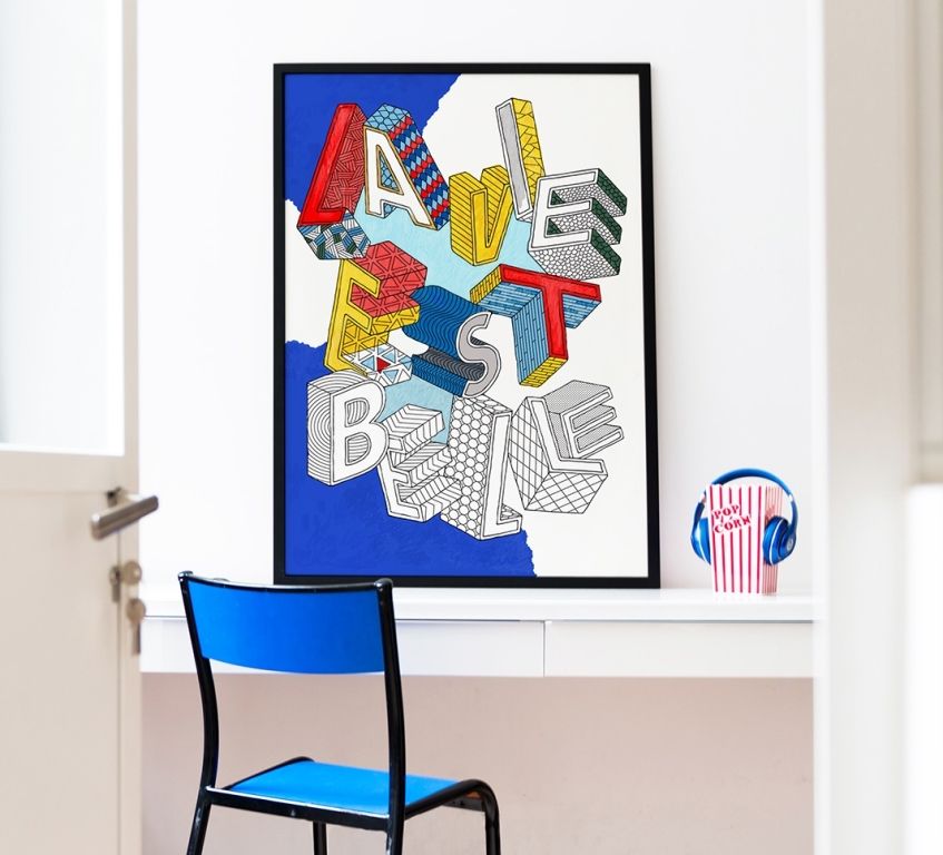 Omy, Large Coloring Poster - La Vie