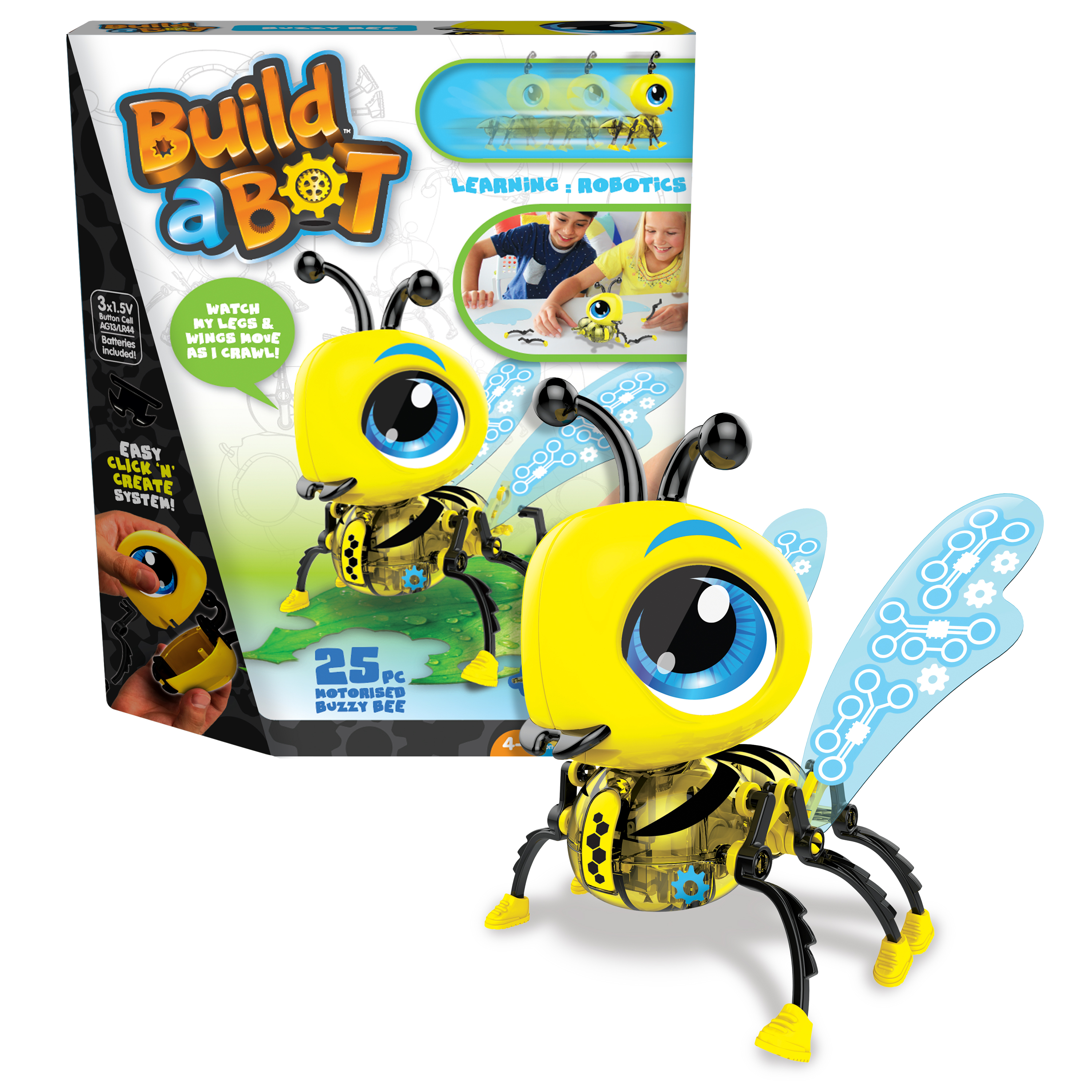 Colorific - Build a Bot Bugs Colored Robot - Buzzy Bee