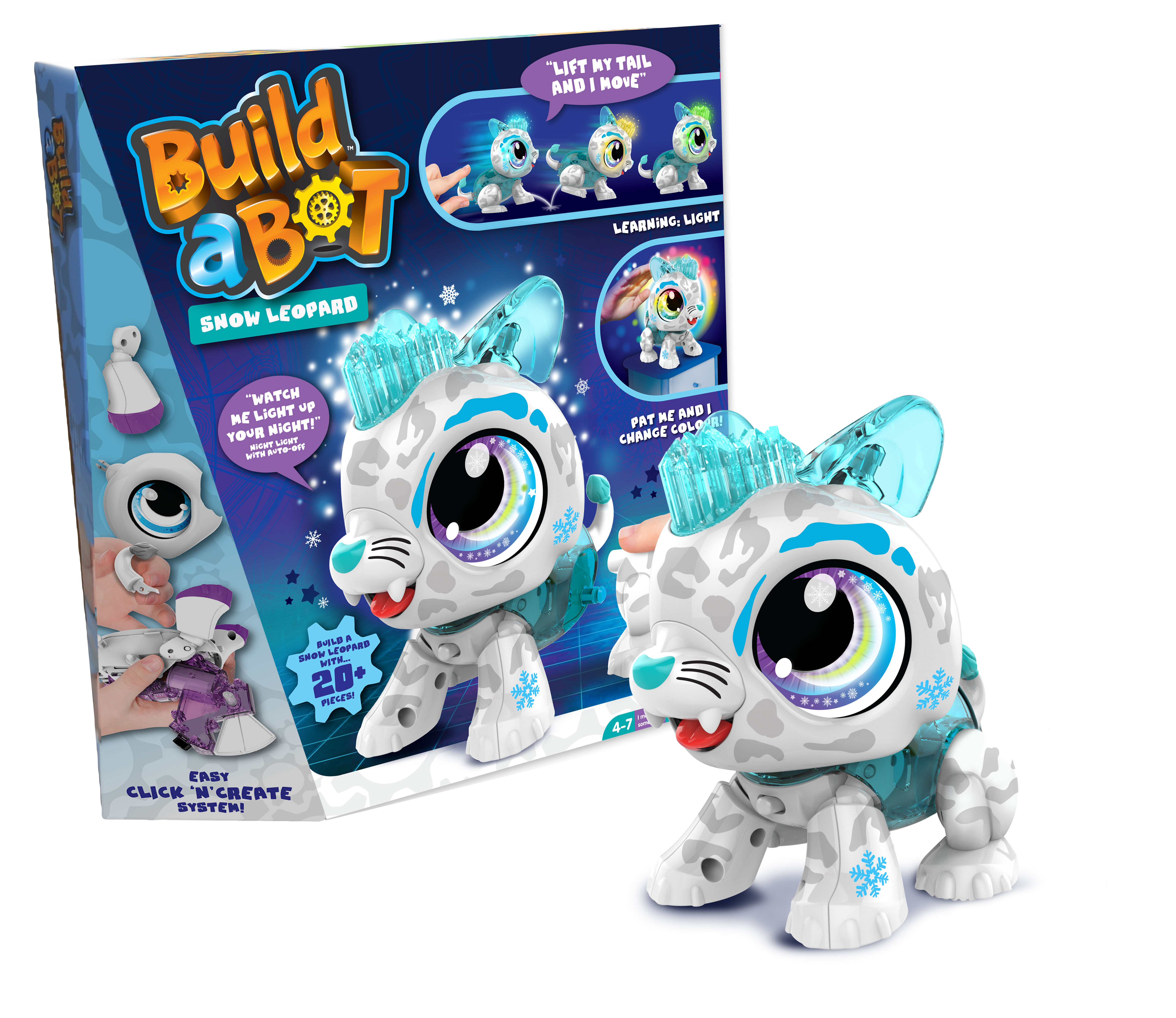 Colorific - Build a Bot Light Robot - Snow Leopard