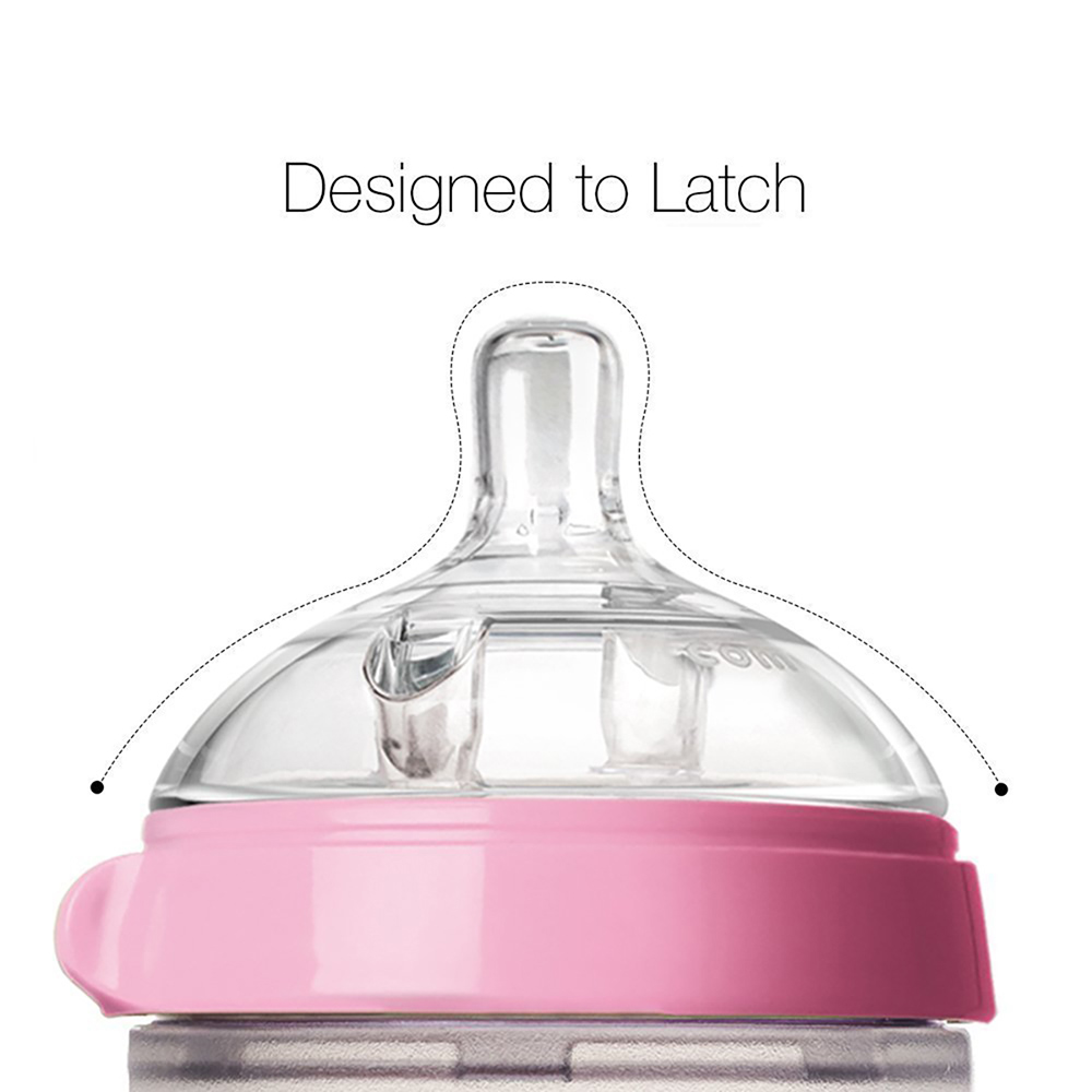 Comotomo - Natural Feel Baby Bottle 150ml 2pc - Pink