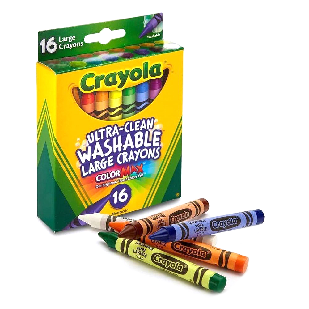 Crayola - 16 Ct. Ultra-Clean Washable Large Crayons