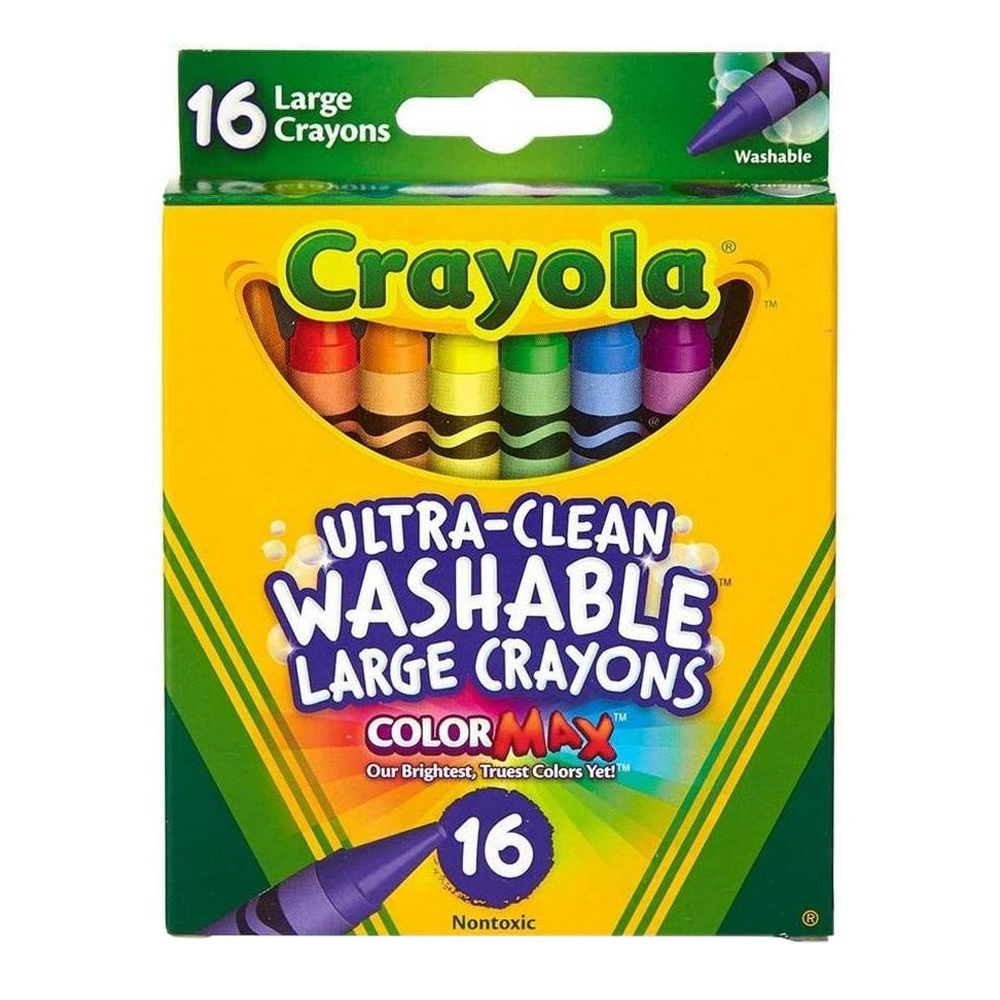 Crayola - 16 Ct. Ultra-Clean Washable Large Crayons